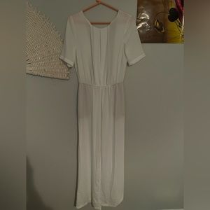 BCBG white jumpsuit